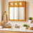 Bathroom Medicine Cabinet, Wall Mounted, Mirror-1419857528-1419857529