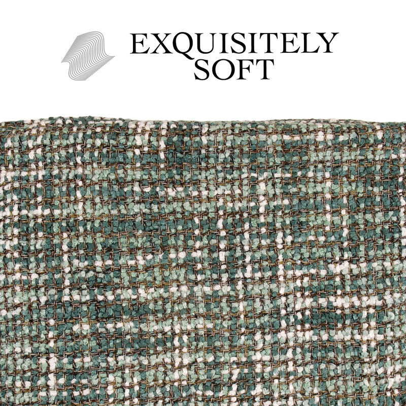 Forest Green Hand Woven Knitted Reversible Throw Blanket