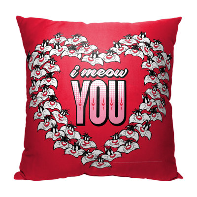 Northwest Polyester Throw Square Pillow Cover In Red