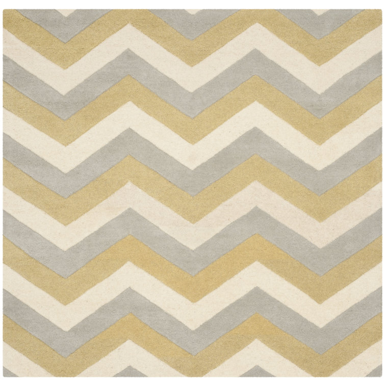 Teresita Hand Tufted Wool Chevron Rug