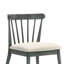 Chaises de salle à manger pliantes rustiques en bois massif 2 pièces en gris, style rétro traditionnel, sièges à lattes confortables, assemblage facile pour le jardin extérieur avec structure grise, dossier ergonomique, utilisation sans tracas-193474844