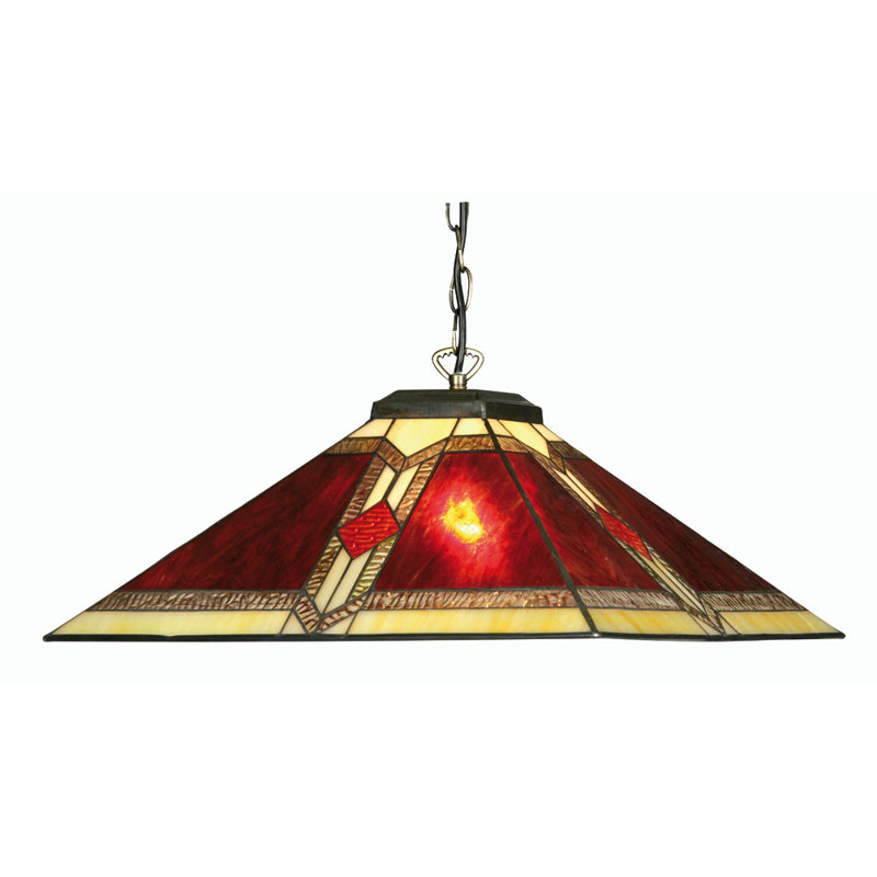 Petersburgh 1 - Light Antique Brass Geometric Pendant