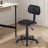 Small Armless Office Desk Chair 360°Rolling Swivel(Set Of 4)-620444363