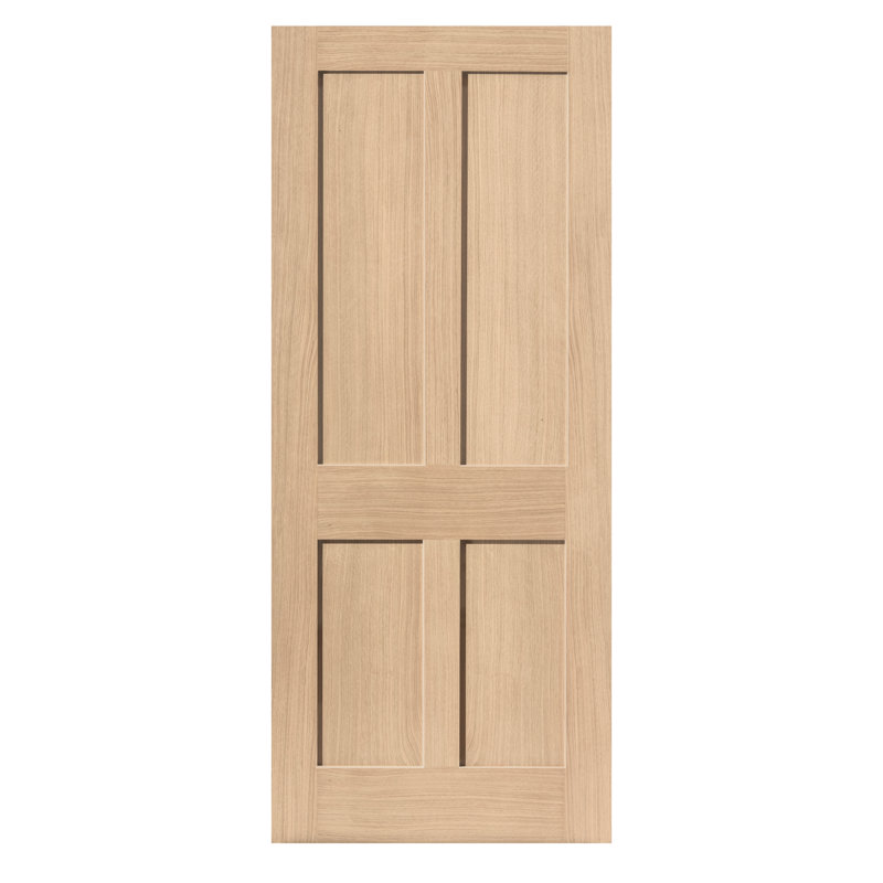 Rushmore Oak Internal Door Unfinished, 198.1cm H x 68.6cm W x 3.5cm D