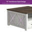 Table basse carrée avec rangement à 4 tiroirs-438178648