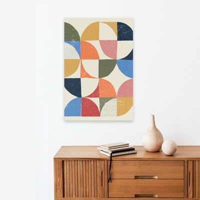 Mid-Century Modern Colorful Night Sky I Retro