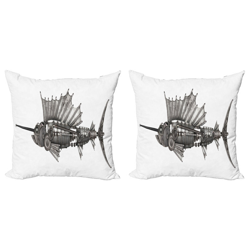 Nickon Square Scatter Cushion Cushion Cover, 18"H x 18"W