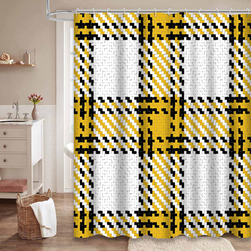 Rideau de douche avec 12 crochets Lumberjack, 72" L x 72" W