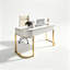 Bureau incurvé de style moderne avec tiroirs de rangement, convenant à un usage personnel