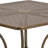 Commercial Grade 35.5" Square Indoor-Outdoor Steel Patio Table with Umbrella Hole-619041431