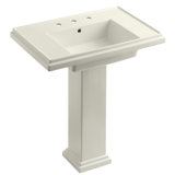 Tresham Fireclay Pedestal Bathroom Sink