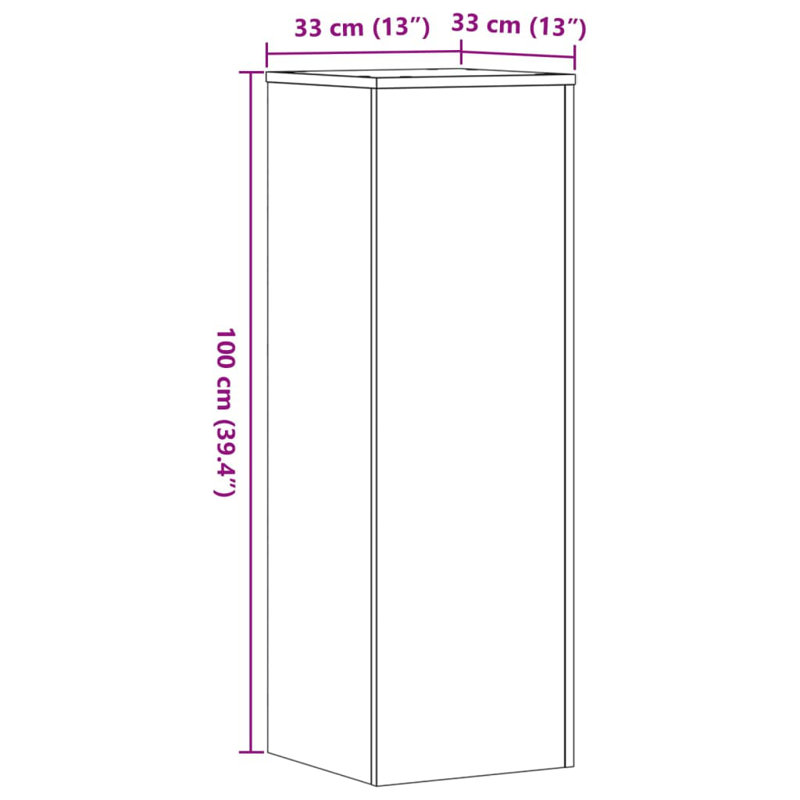 Plant Stand - Set of 2, Smoked Oak
