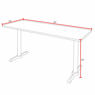 Neyland Cain T-Base Training Table and 2 Stacking Chairs