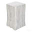 Table d'appoint, H 25 po, intérieur ou extérieur, bout, table de chevet, table d'appoint, carré, salon, chambre à coucher, blanc, contemporain, moderne