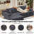 Boneless 105'' Modular Sectional Sofa With Chaise, L Shaped Couch With Cup Holders, 2-Piece Cloud Couch With Deep Seat, Upholstered Corduroy Boneless Couch For Living Room, No Assembly Required,-974241581