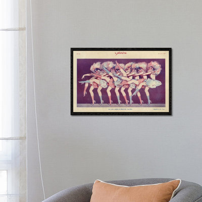 1920s Le Sourire Magazine Plate - Print on Canvas