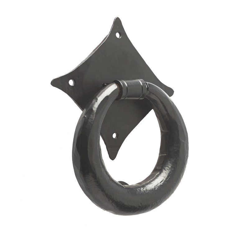 Rivero Ring Door Knocker, Black
