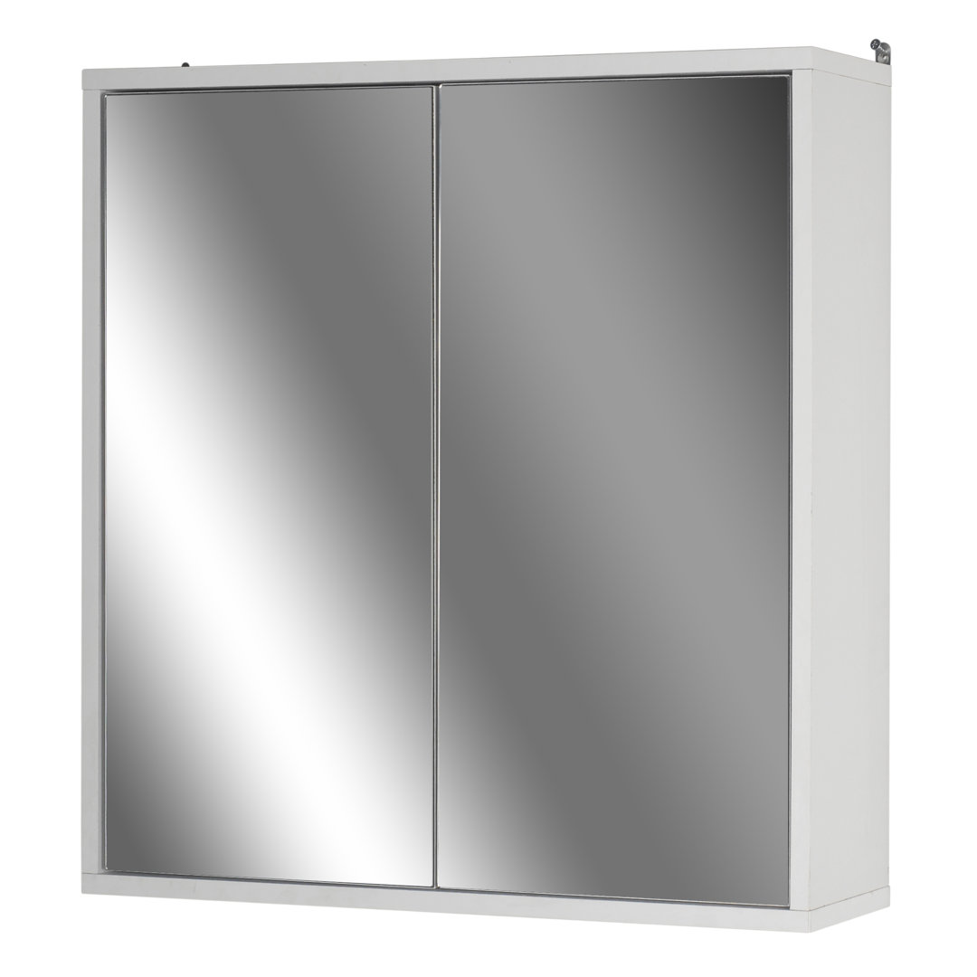 600mm W 600mm H Surface Framed Medicine Cabinet Mirror 3