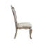 Ensemble de 2 chaises d'appoint Ariadne en velours et finition platine antique