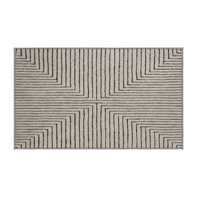 Machine Washable Gray Area Rug