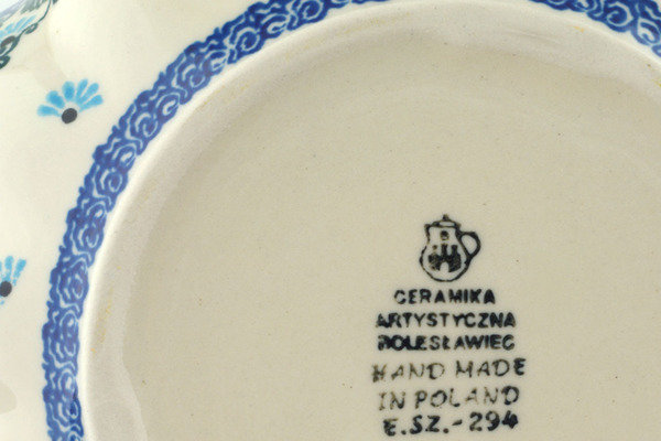 Forget Me Not Stoneware Salad Bowl