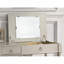 Ensemble de coiffeuse luxueux avec miroir ouvert et accents de cœur-1107930748