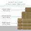 Ensemble de serviettes 12 pièces Willow - 100% coton peigné, qualité supérieure 630 g / m², lin, ultra-doux et très absorbant (ensemble de 4 serviettes de bain, 4 essuie-mains, 4 serviettes de toilette)-2017716998-2017717099
