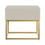 Atahan 50cm W Steel Bedside Table-481669594
