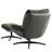 Elowen  Modern 360° Swivel Chenille Accent Chair with Ottoman--Tufted Design()-788579394