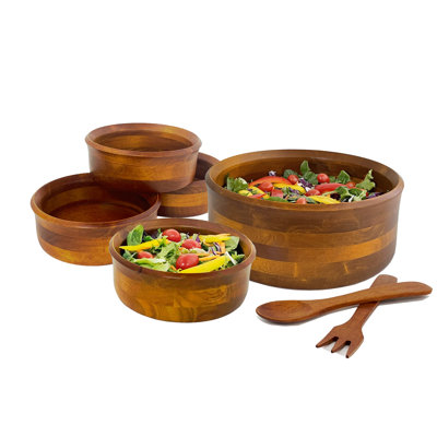 Millwood Pines Henryk Wood Salad Bowl