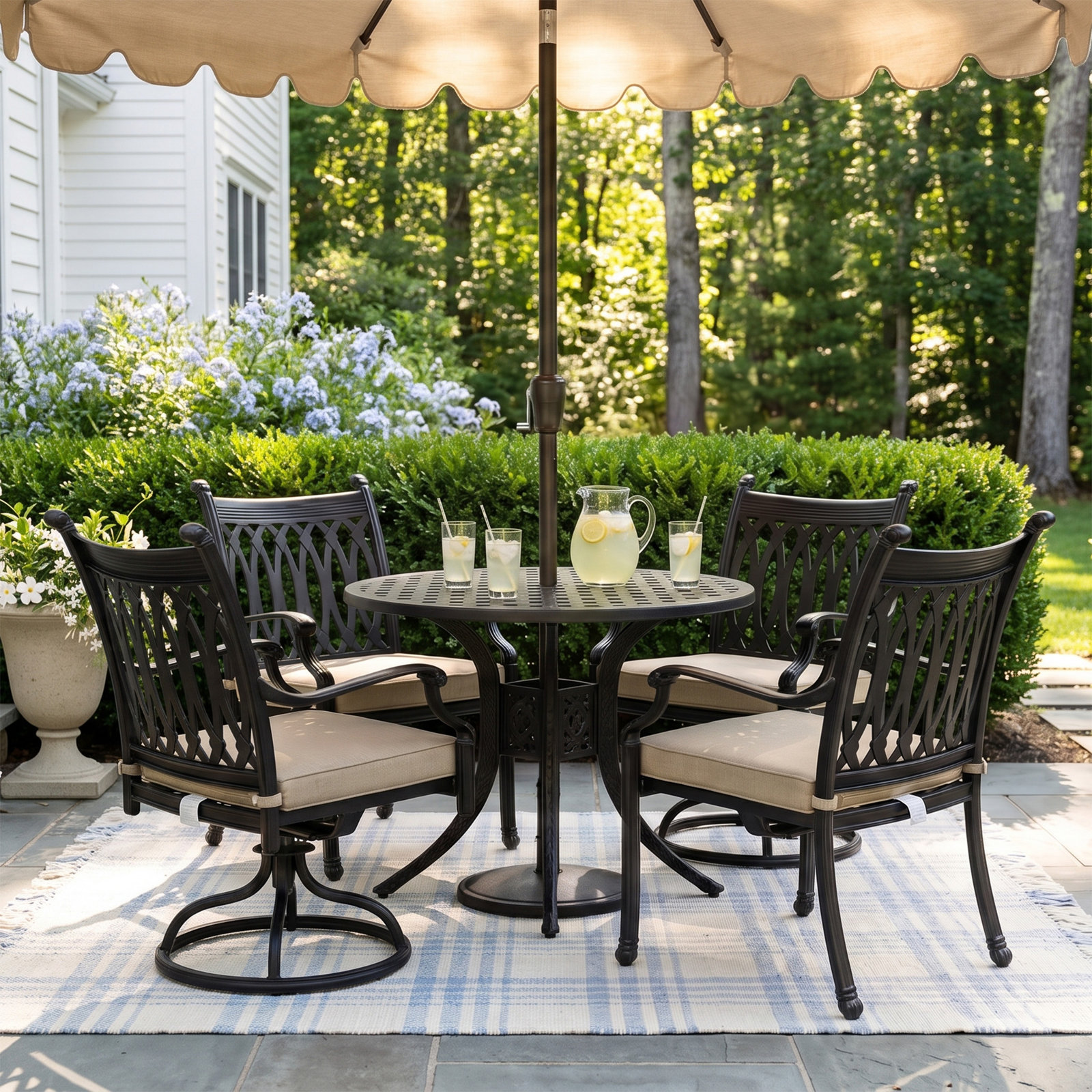 Brockport 48" Sunbrella® Patio Dining Set
