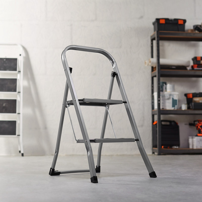 2 - Step Steel Folding Small Step Ladder