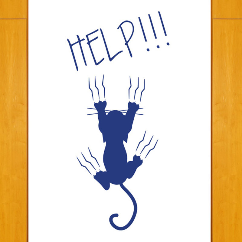 Animals Wall Decal, Medium, Dark Blue