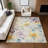 Machine Washable Indoor/Outdoor Millner ACN2262 Floral Rug-1764854107