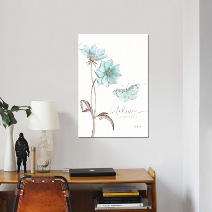 «Bits Of Blue II», reproduction sur toile tendue, H 12 po x l 8 po x P 0,75 po, Toile tendue, Pas de tapis