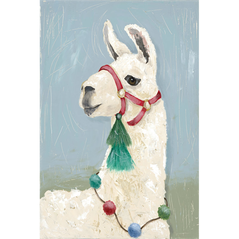 Painted Llama I by Jade Reynolds - Wrapped Canvas Painting, 122 cm H x 81 cm W, Wrapped Canvas