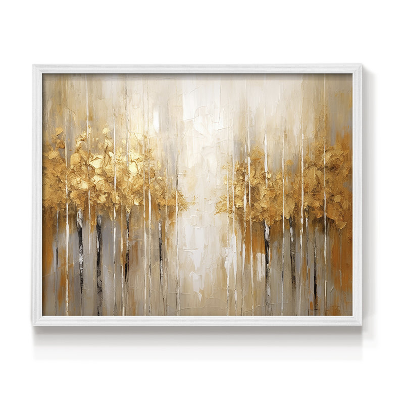 Abstract Series-CXXIII -Framed Print - Restickable, 11" H x 14" W, White