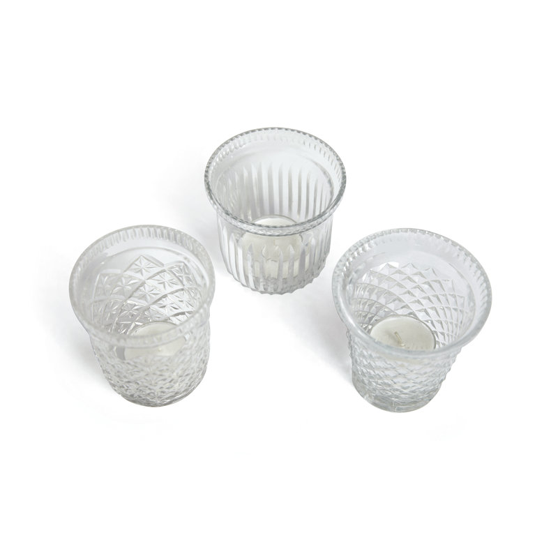 Ensemble de votive en verre