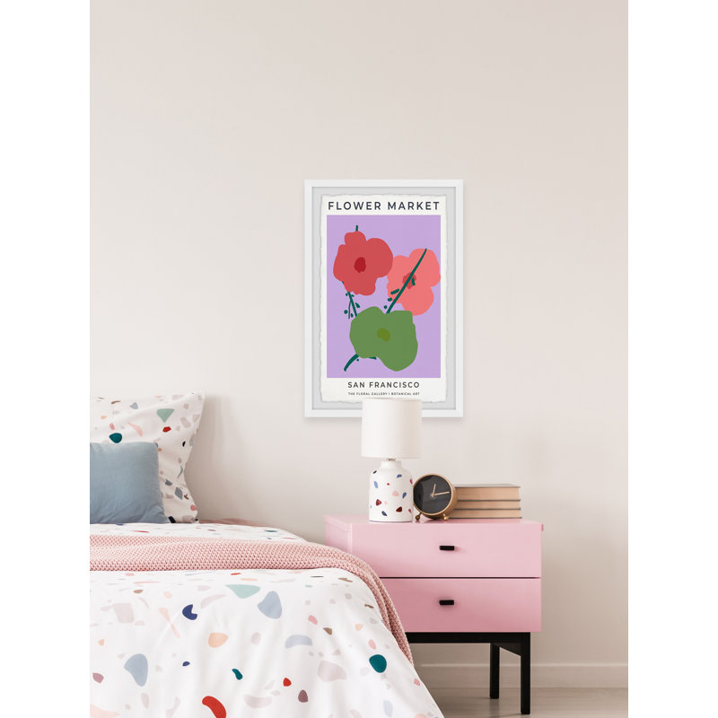San Francisco Poppies 1 Piece Single Picture Frame Wall Art, 91cm H x 61cm W