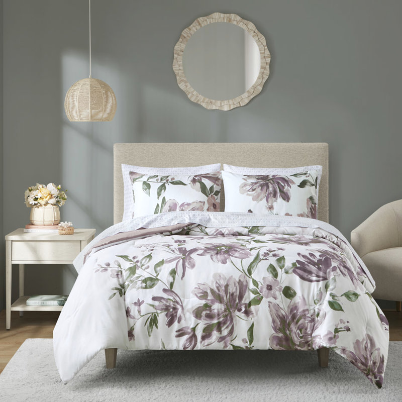 Très grand édredon et drap de très grande taille, 100%, couleurs taupe mauve, lit lavable à la machine dans un sac avec édredon doux, draps, design, literie