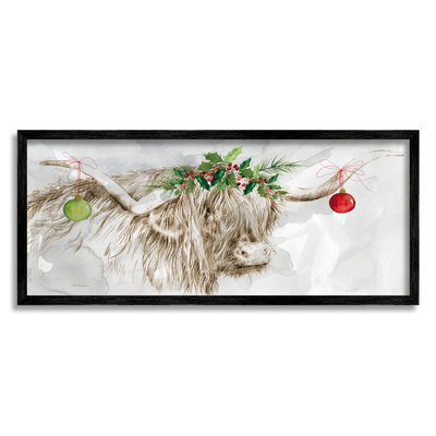 Bétail avec des décorations de Noël par Carol Robinson