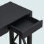 Console 60 po avec 4 tiroirs spacieux en placage d'acacia de style moderne Crisscross-410506005