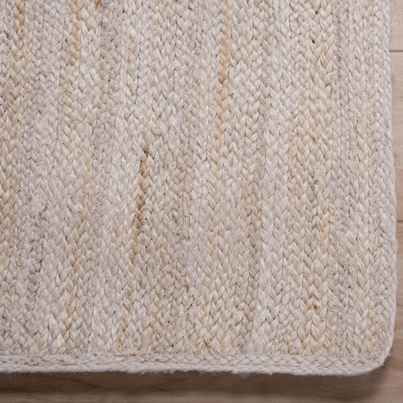 Tapis 100% jute tissé à la main, Rectangle 5 pi x 7 pi 9 po