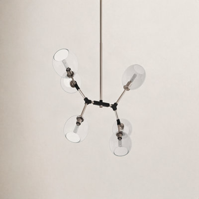 Lustre linéaire moderne Spoutnik Rhythme 6 lumières