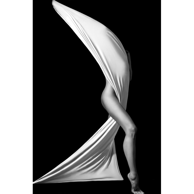 Hidden Beauty - Print on Plastic / Acrylic, Black Frame, 120cm H x 80cm W x 10cm D