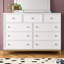 Commode double 9 tiroirs avec miroir Braylah