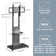 Heavy Duty Universal Floor Tv Stand Mobile Tv Cart With Shelf For 32"-65'' Led Lcd Tv Vertical/ Horizontal Display
