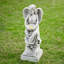 Statue de jardin Isenhour Angel avec un bain d'oiseaux