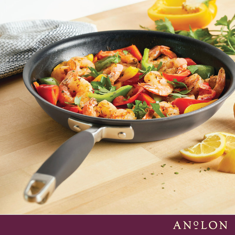 Anolon Advanced Home Hard Anodized Nonstick Frying Pan / Skillet, Gray, 10.25"