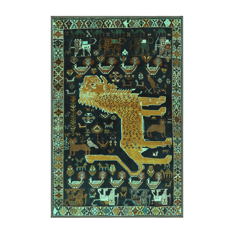 Mucciolo Performance Animal Print Indoor Rug, Rectangle 5' x 8'